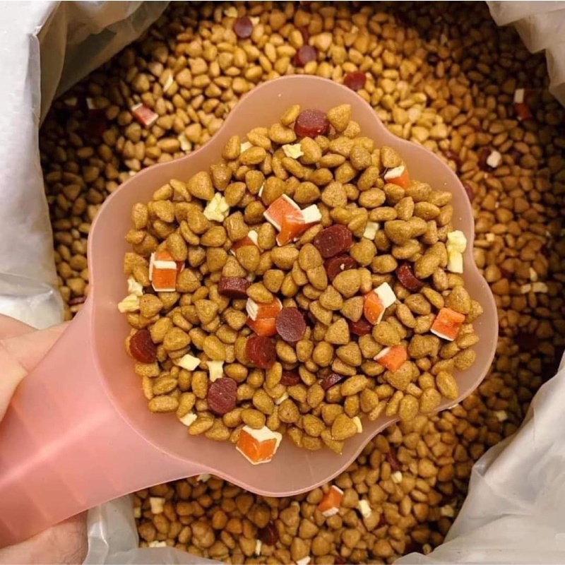 Hạt thức ăn trộn topping CAPTAIN túi 1kg cho cún