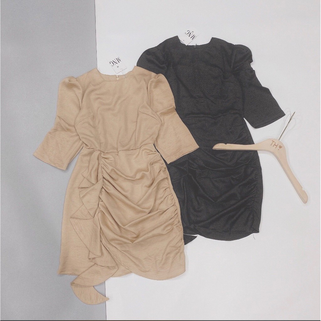 Váy Lụa Nhún Bèo Tay Lỡ Thời Trang + Kèm Ảnh Thật | BigBuy360 - bigbuy360.vn