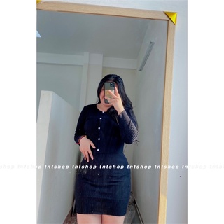 SET ĐẦM LEN 2 DÂY + ÁO KHOÁC LEN [TNT Shop Bigsize 60Kg 90Kg]