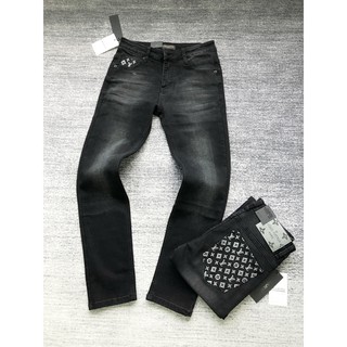 [Free Ship] Quần Bò Nam Túi Thêu ,Họa Tiết Sau Mông, Có Giãn Nhẹ Dáng Côn LV201_Quần Jean Nam