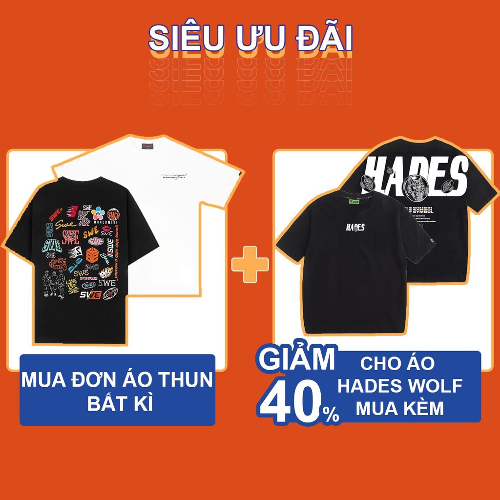 [Full tag hãng] Áo thun Swe lửa tee local brand chính hãng logo cam unisex form rộng nam nữ | BigBuy360 - bigbuy360.vn