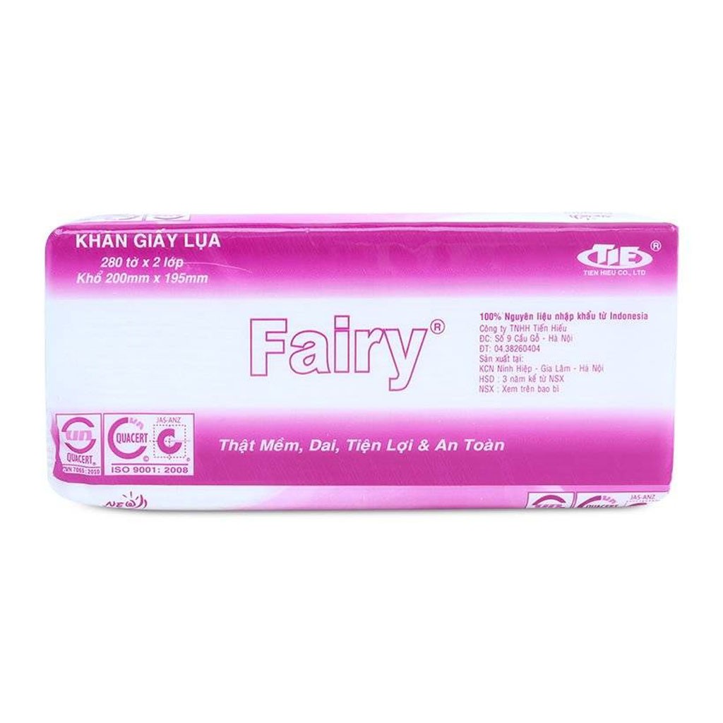 Khăn Giấy Ăn Fairy Rút Gói 280 Tờ