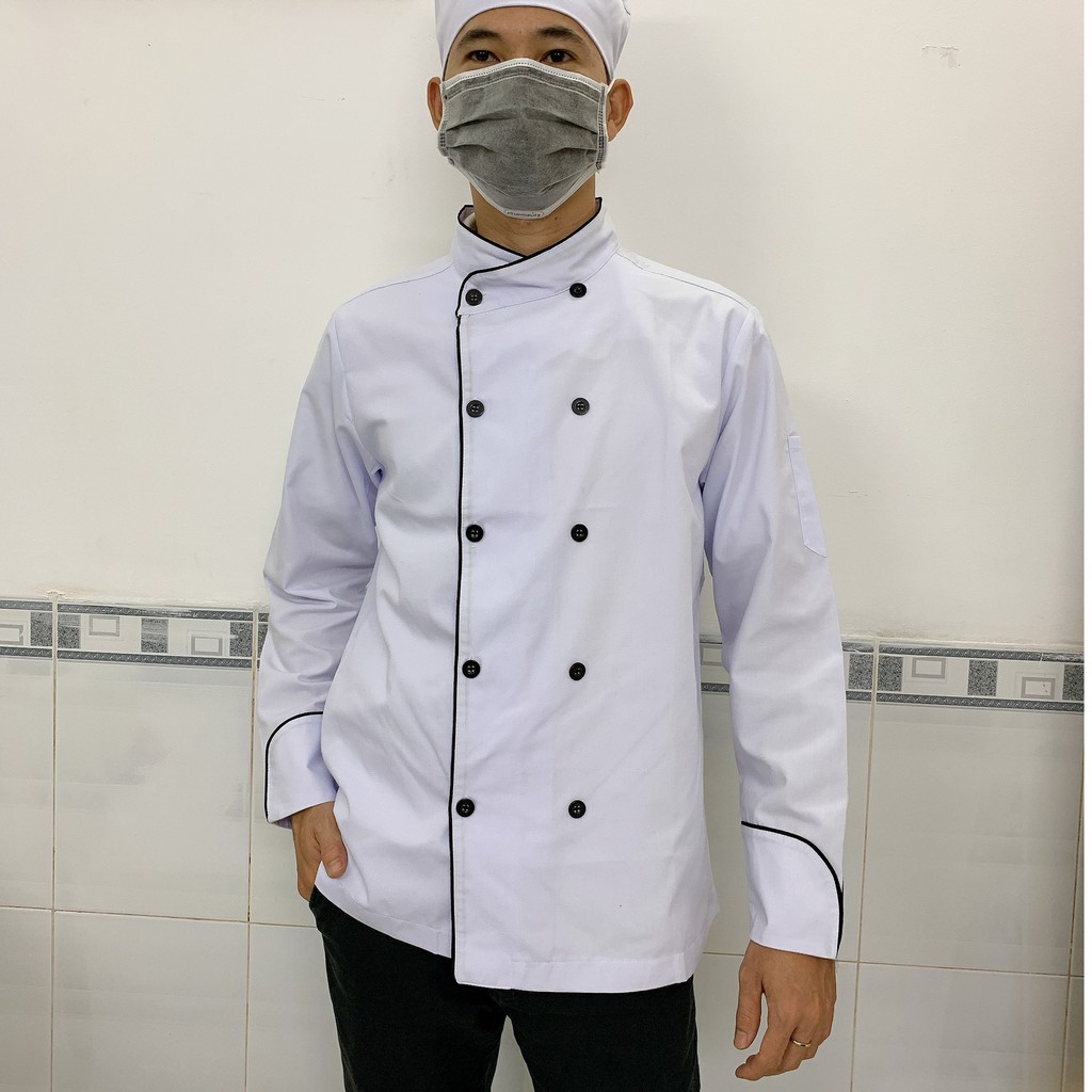 Áo Bếp Nam Nữ Tay Ngắn Đủ Màu - Áo Đầu Bếp Đồng Phục Nhà Hàng Mẫu Đẹp