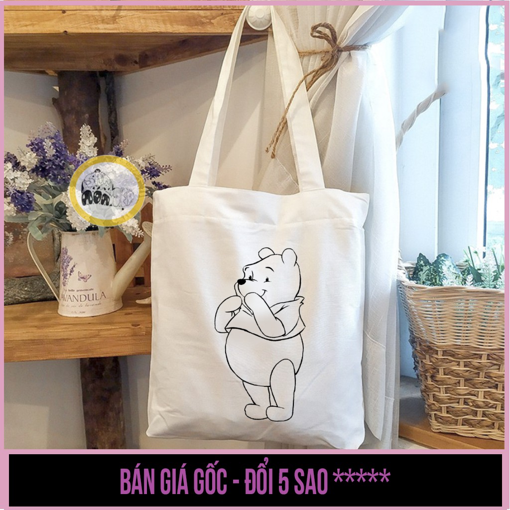 Túi tote túi vải túi canvas có khóa kéo in hình đơn sắc dễ thương cho bé tô màu -  Săn Nón Đẹp | BigBuy360 - bigbuy360.vn