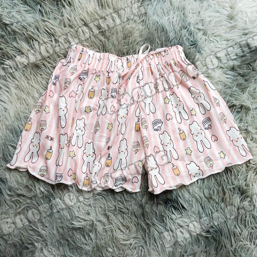 Quần Short Nữ Mặc Nhà Họa Tiết Kitty - BaoBao.Clothing [FREESHIP] - Quần đùi nữ mặc nhà say hi kít ty cute phomaique