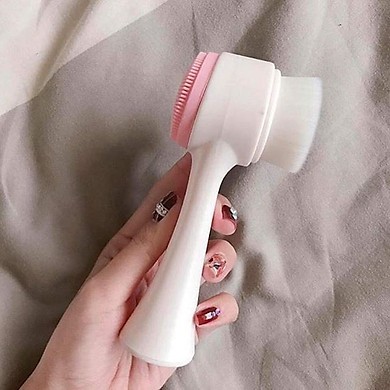 Cọ rửa mặt 2 đầu lông và silicon giúp làm sạch da sâu ngăn mụn , lão hóa , nếp nhăn Cosmetic999