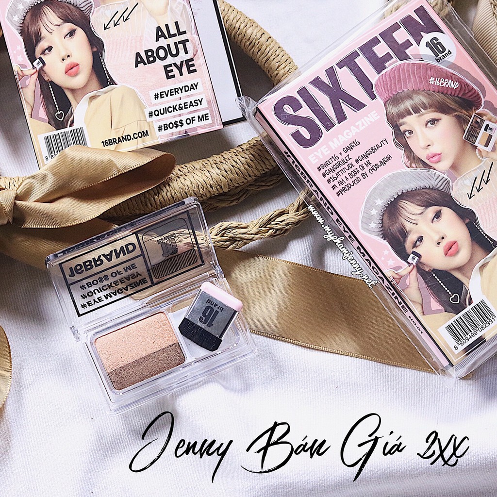 Phấn mắt tiện dụng SIXTEEN BRAND EYE MAGAZINE SHADOW