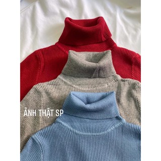 Áo Len Tăm Cổ Lọ Cao