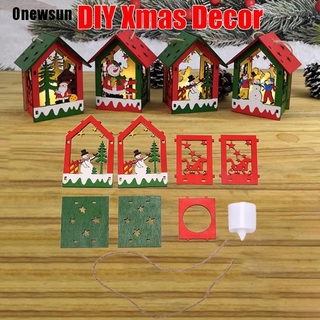 Mô Hình Ngôi Nhà Gỗ Có Đèn Led Trang Trí Giáng Sinh