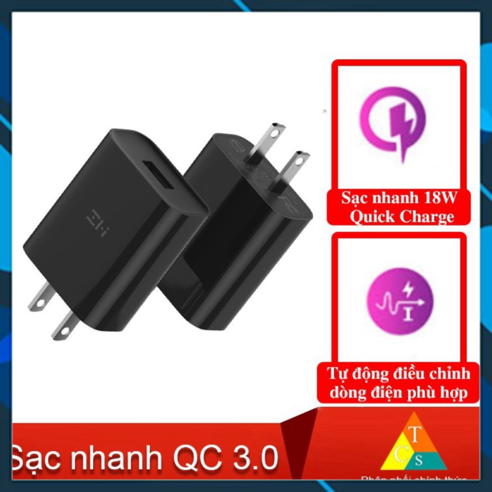 Củ sạc nhanh 18W Zmi xiaomi HA612 Cốc sạc nhanh Xiaomi