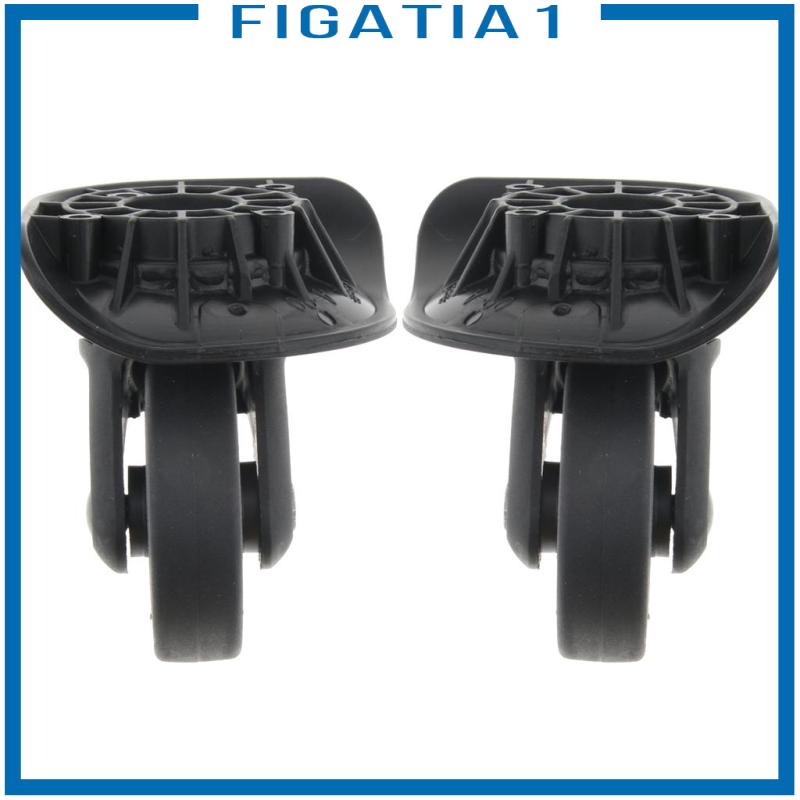 2 Miếng Hành Lý Du Lịch DIY Xoay Trái Phải Coaster Đen A90