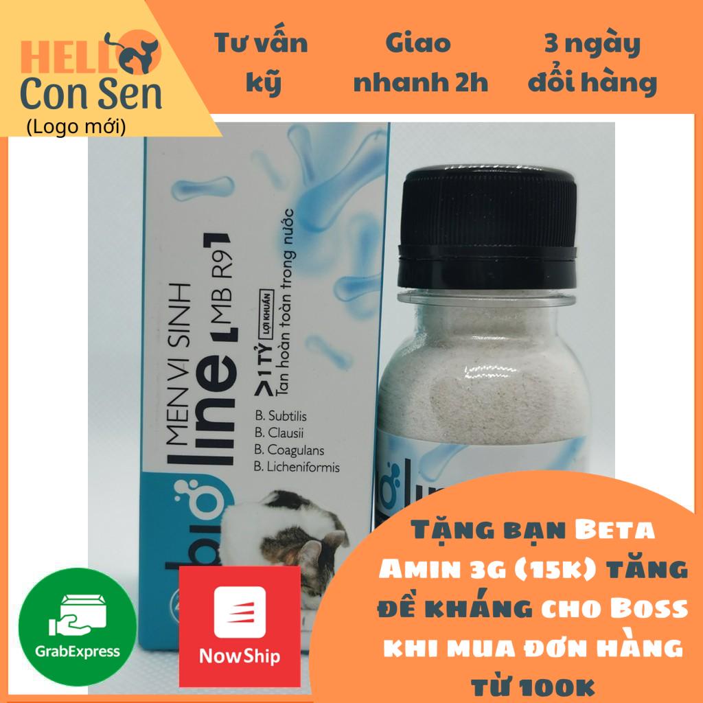 [QUẬN 2]Men vi sinh BIOLINE MBR9 chó mèo giảm tiêu chảy, táo bón, biếng ăn, tắc búi lông, hôi phân 40g