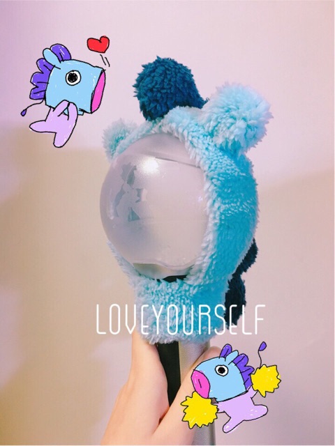 Bờm BT21 trang trí Bomb Lightstick BTS