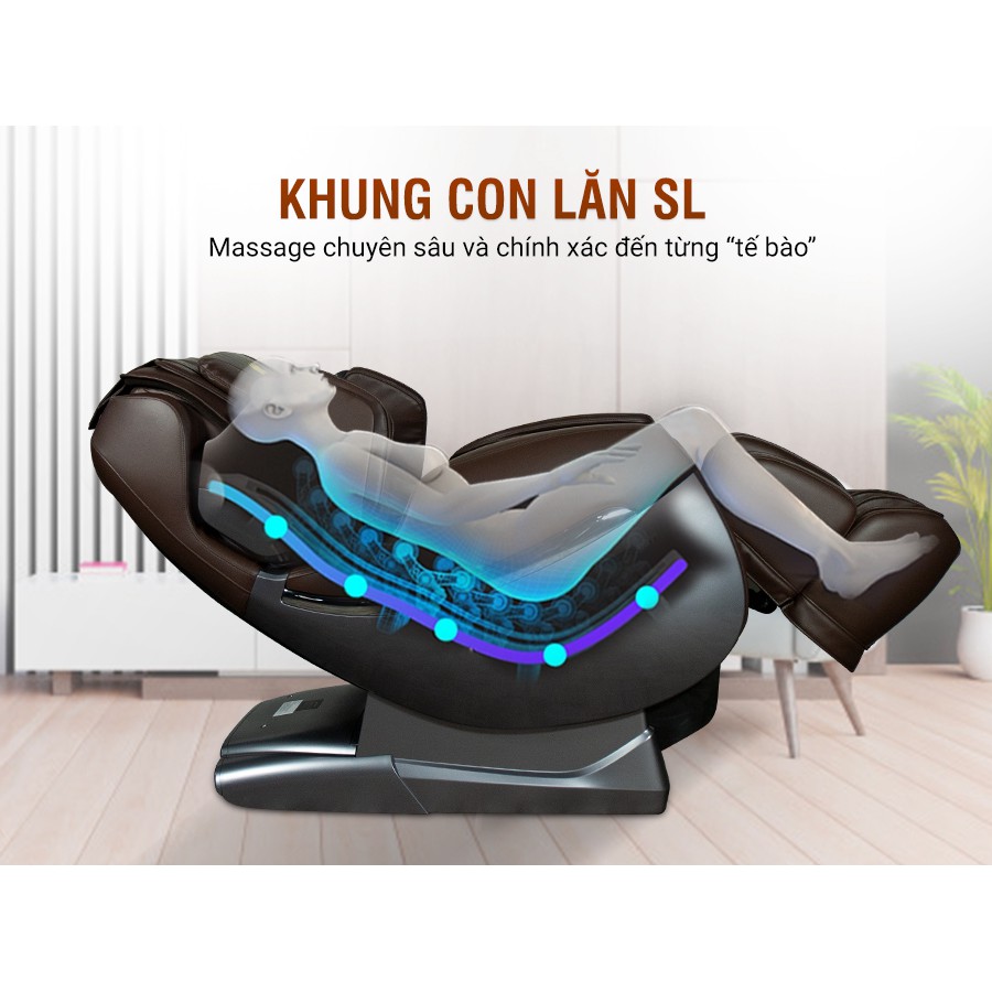 Ghế massage KINGSPORT G25 - tự động mát xa đa năng, xoa dịu nhức mỏi lưng