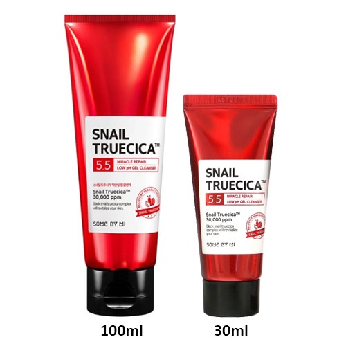 Sữa rửa mặt SOME BY MI dạng gel tinh chất ốc sên độ pH thấp 100ml / 30ml