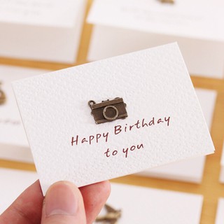 Thiệp Chúc Mừng Sinh Nhật 3D Bằng Kim Loại Độc Đáo Thẻ