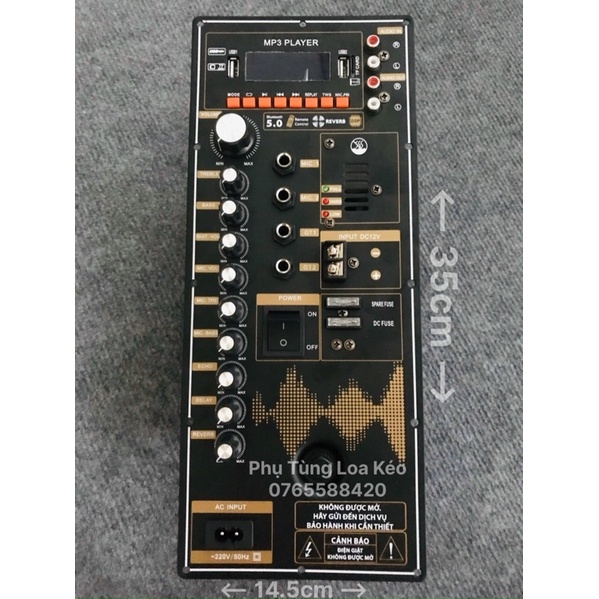 Mạch Loa Kéo DSP Bass 30-40-50 Đơn Đôi Echo Reverb Công Suất 520w 14,5x35cm và 19x38