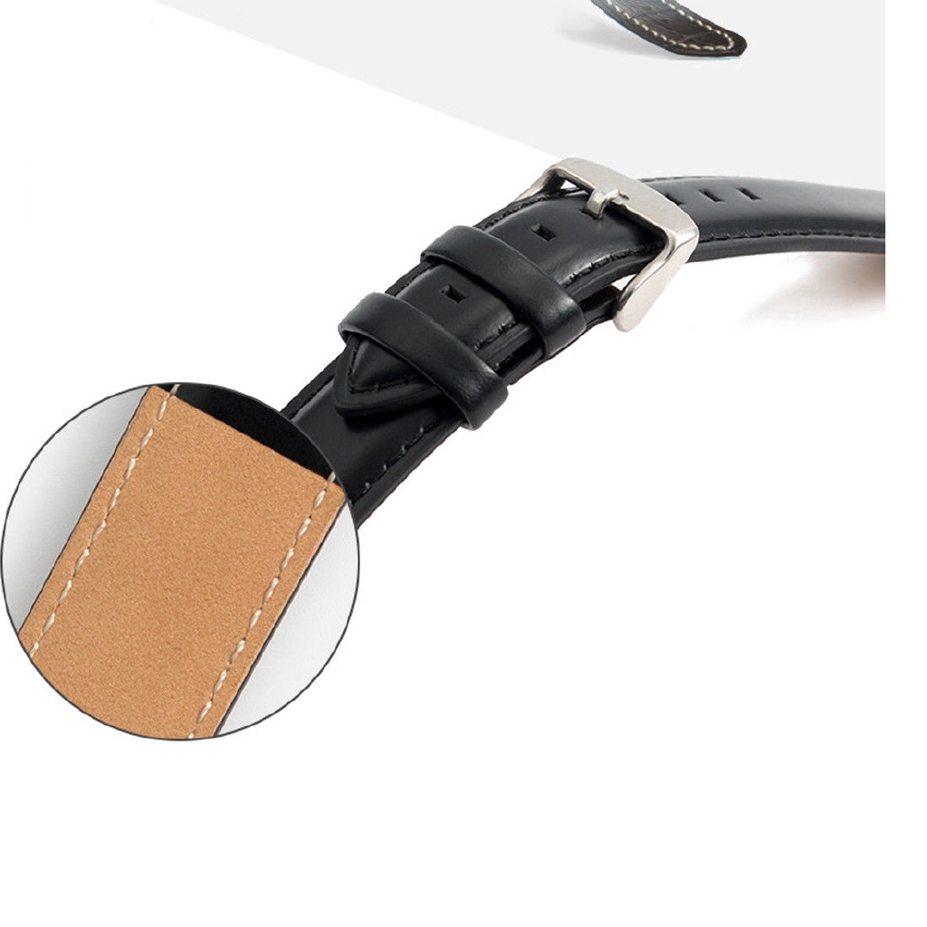Dây đeo đồng hồ bằng da tháo lắp nhanh kích thước 18 20 22mm