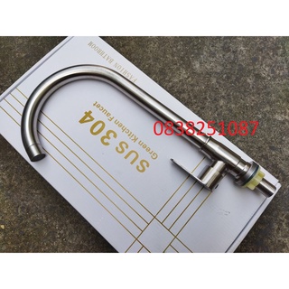 Vòi rửa chén lạnh inox 304 cao cấp ống phi 24
