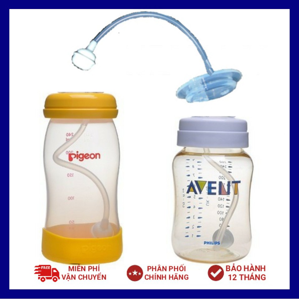 Van chống sặc chống đổ cổ rộng Pigeon 160ml/240ml - phụ kiện cho bình sữa Kichi , GB Baby , Spectra