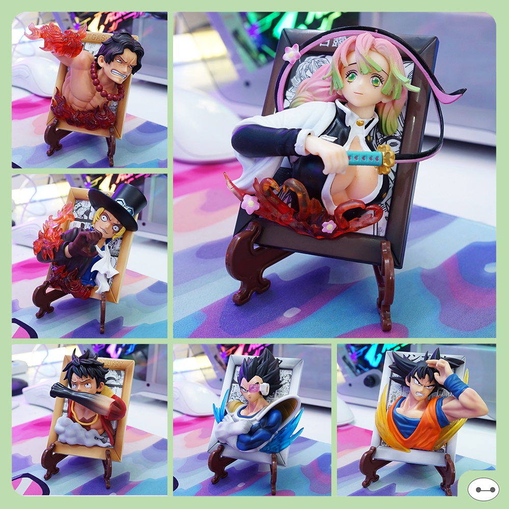 MÔ HÌNH TRANH ANIME ONEPIECE DRAGONBALL DEMON SLAYER CAO 12CM HÀNG ĐẸP NÉT