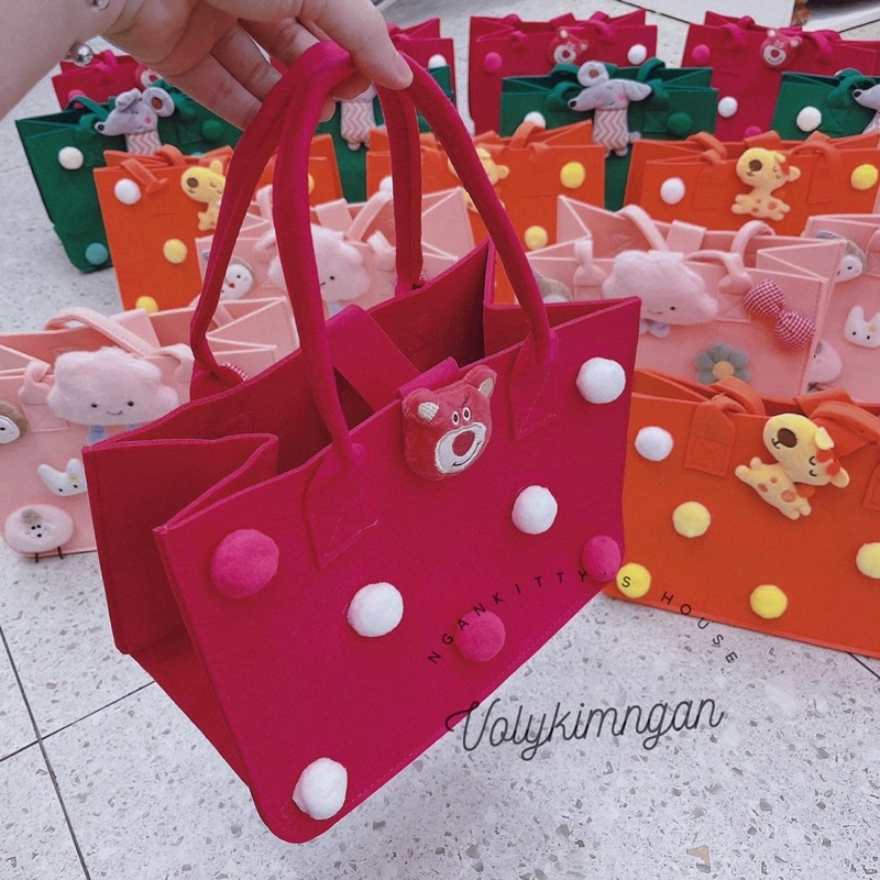 Túi nỉ cục bông