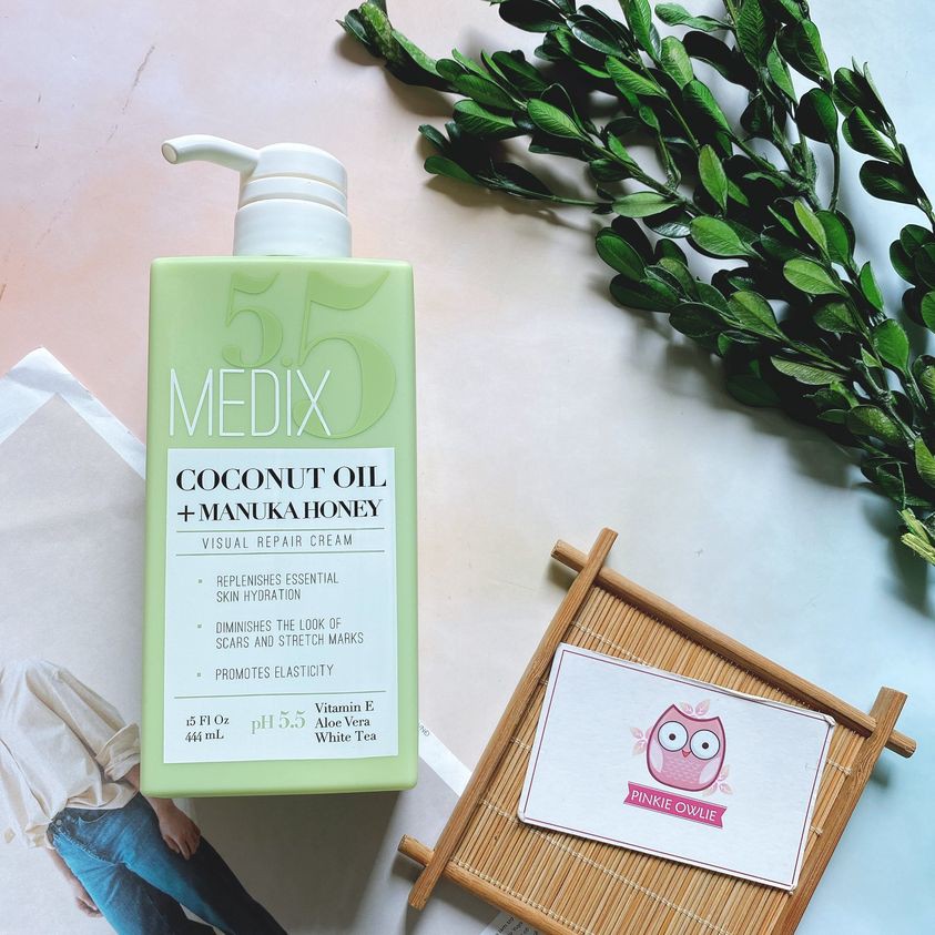 Dưỡng Medix 5.5 dùng được cho mặt và toàn thân chai to khủng 444ml - chiết xuất trà trắng và Manuka