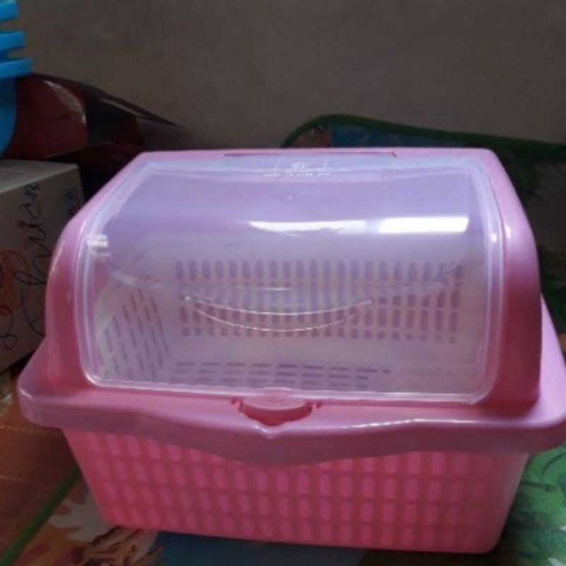 (size to) Rổ úp bát có nắp loại 1 kèm ống để đũa