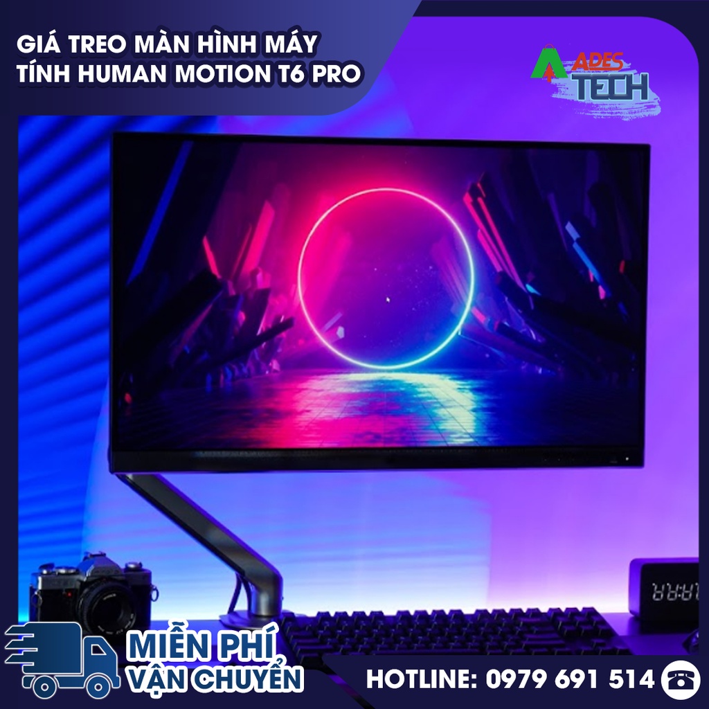 Giá Treo Màn Hình Máy Tính Arm Human Motion T6 Pro | Giá Đỡ Màn Hình 17-32 inch | Sản Phẩm Mới Ra Mắt 2022 HOT NEW