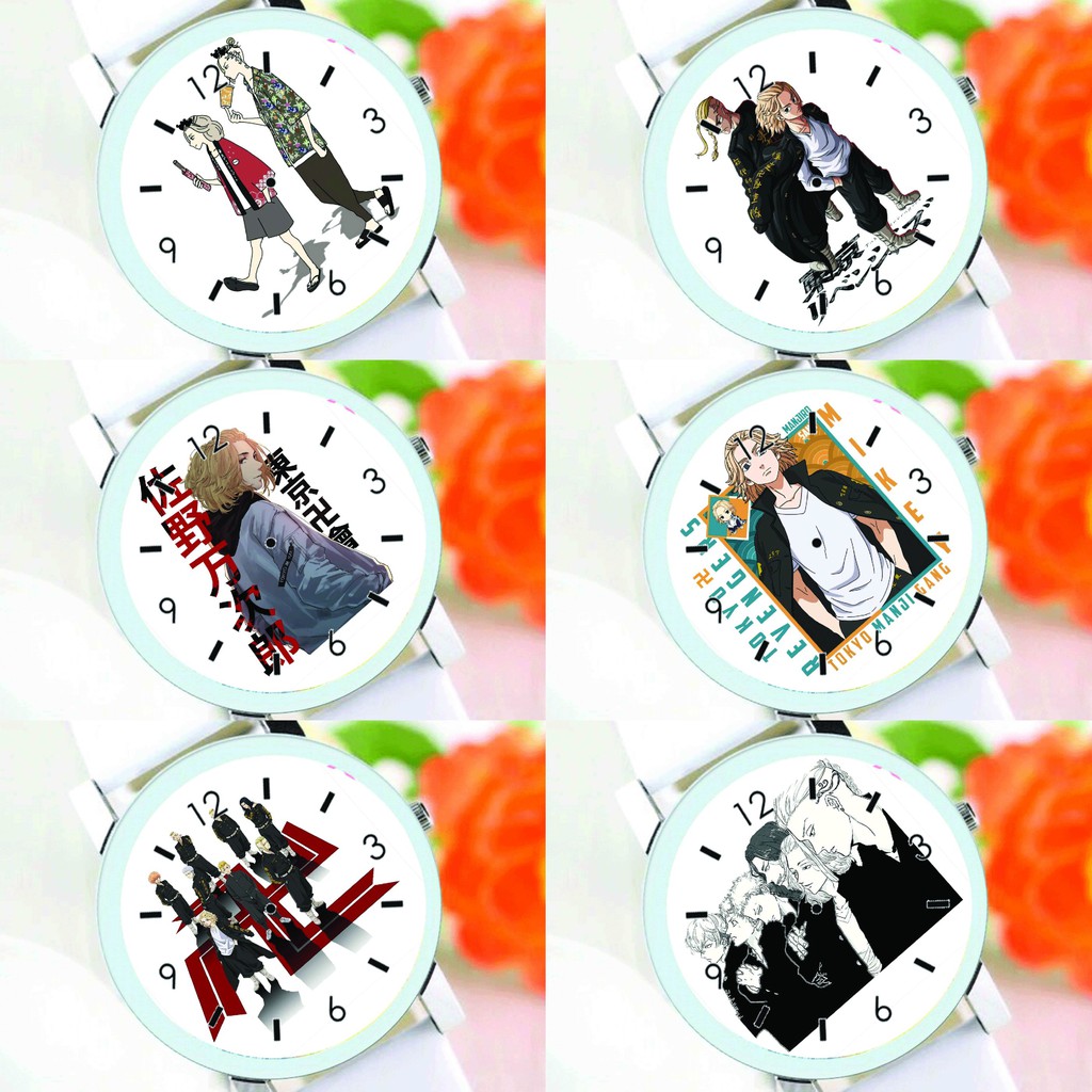 Đồng hồ đeo tay nam nữ in hình TOKYO REVENGERS Kịch Trường Của Takemchi anime chibi thời trang dễ thương