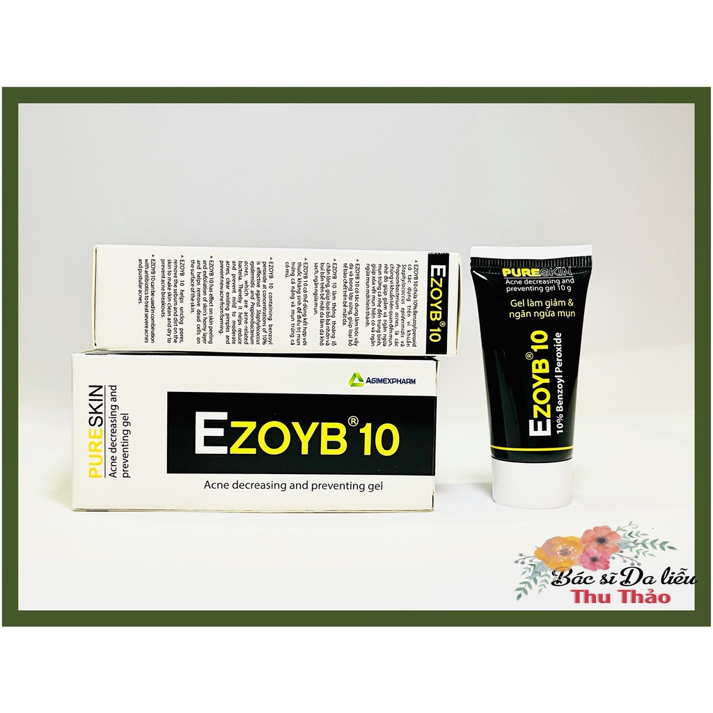 [10g] GEL GIẢM MỤN  EZOYB 10 ( BENZOYL PEROXIDE - BPO 10%)