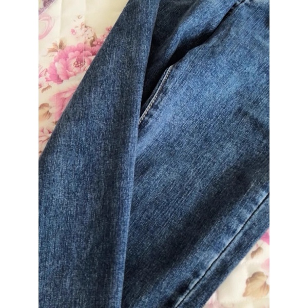 Quần Jean Nữ Topshop Co Giãn Cao Cấp Lưng cao Rách Gối