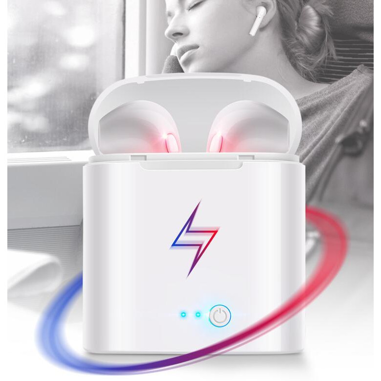 Tai nghe nhét tai Pulierde i7s kết nối Bluetooth không dây V5.0 TWS chất lượng cao