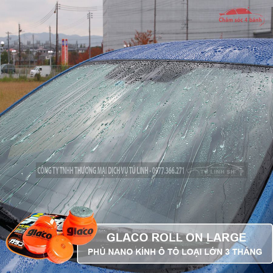 Phủ Nano kính Glaco Roll On Large - Soft99