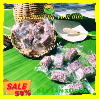Kẹo chuối tươi lắc cơm dừa/Viên ngắn