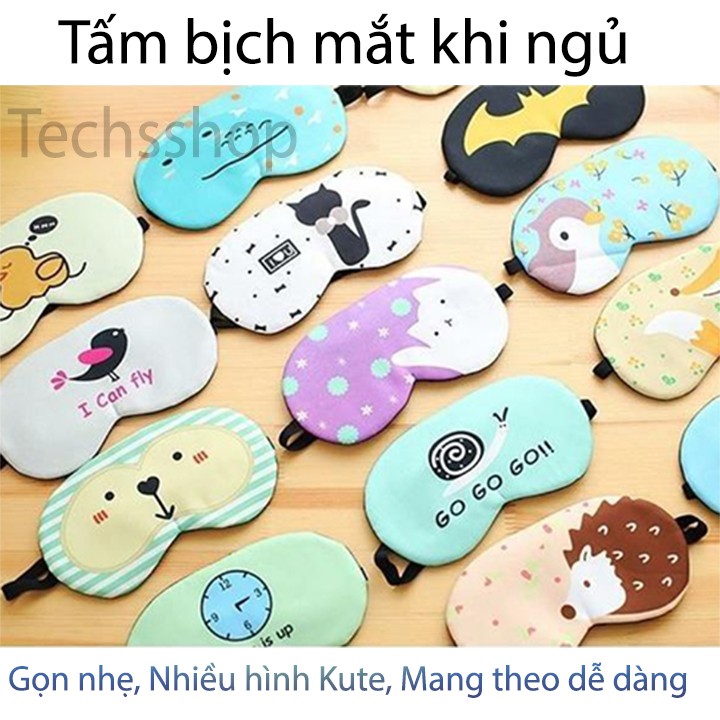 [Được lựa chọn hình] Tấm bịt mắt - miếng bịt mắt hoạt hình ngộ nghĩnh -miếng che mắt khi ngủ- Tấm bịt mắt có túi đá lỏng