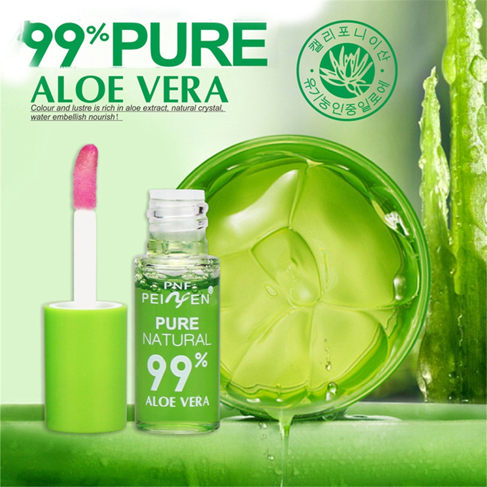 [Hàng mới về] Son bóng chiết xuất nha đam dưỡng ẩm/ làm mềm môi/ chống nước và bền màu dài lâu | BigBuy360 - bigbuy360.vn