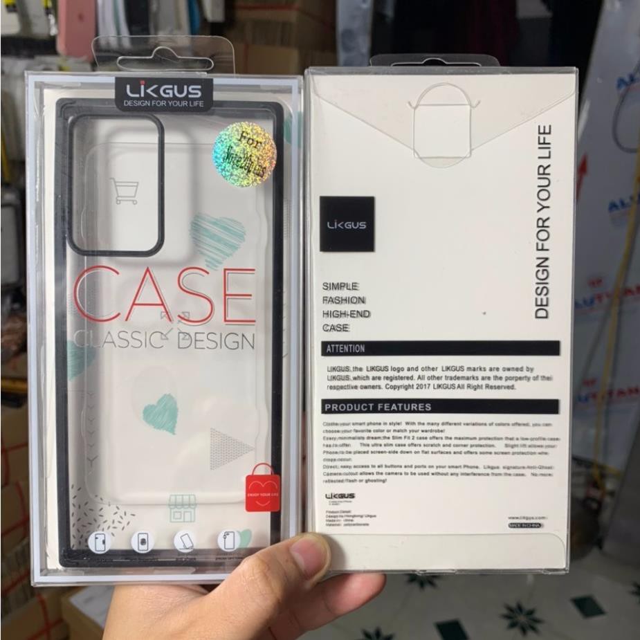 Samsung Note 20 Ultra_Ốp lưng LikGus viền màu, Chống sốc cho Galaxy Note 20/ Note 20 Ultra 5G Chính Hãng