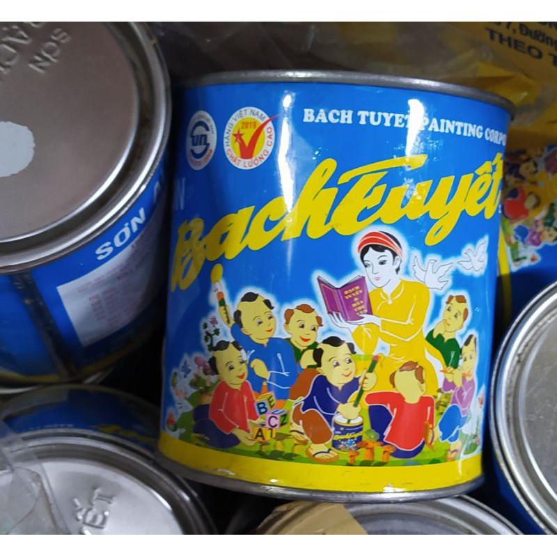 [GiáƯuĐãi] Sơn Bạch Tuyết lon 500gr (ib shop chọn màu)