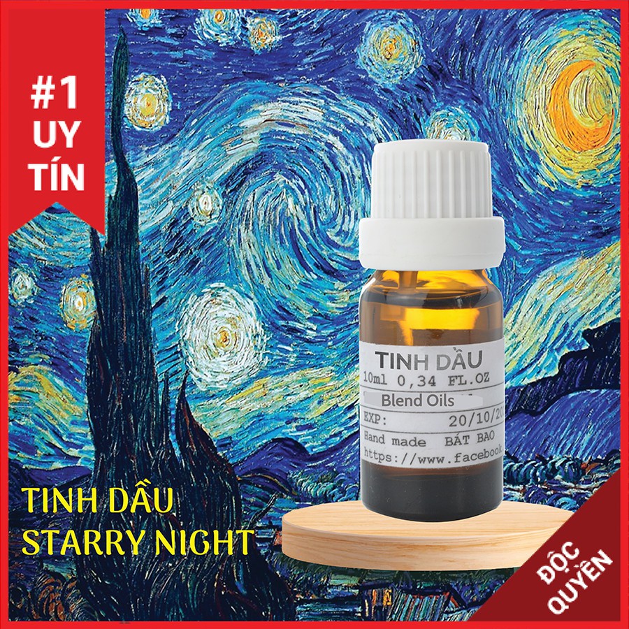 Tinh dầu mix cao cấp Starry Night 10ml AloAroma mùi nhẹ nhàng, thư thái