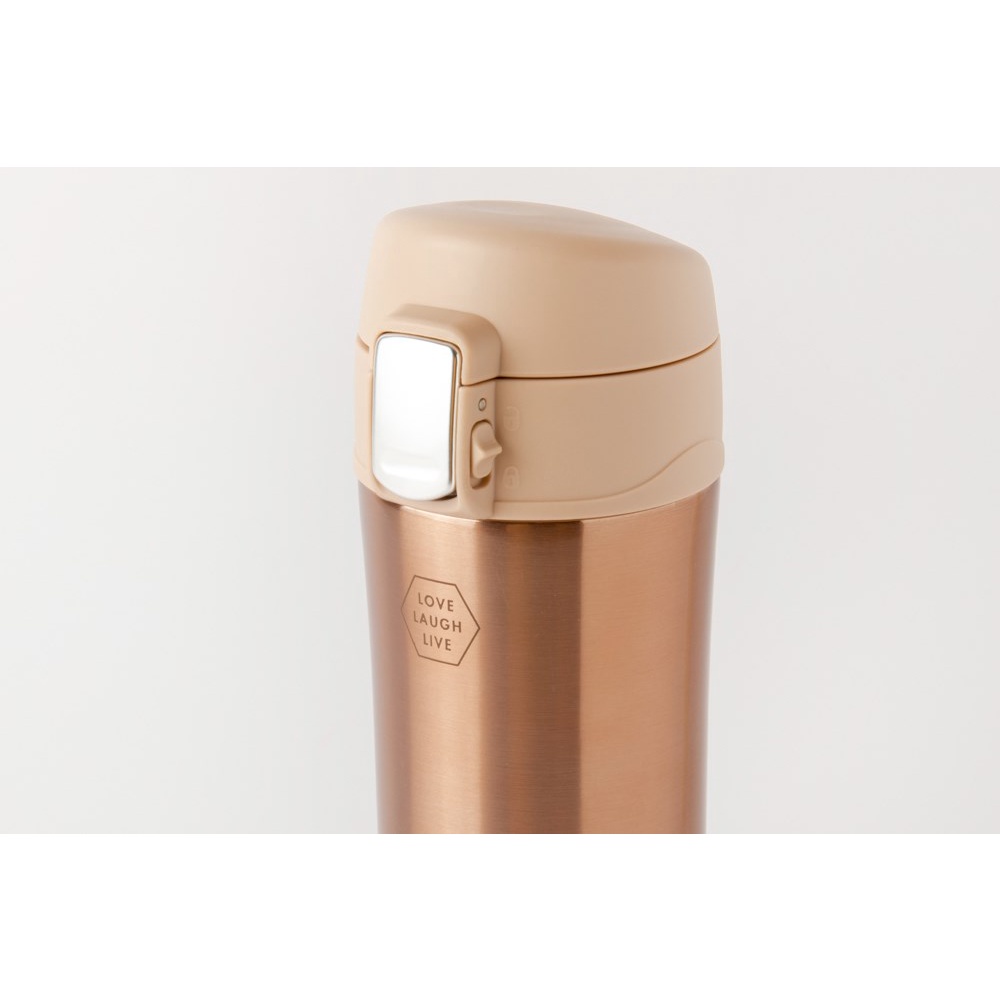 Bình Uống Nước Tumbler ARTBOX Hàn Quốc Nút Bấm Màu Vàng Hồng