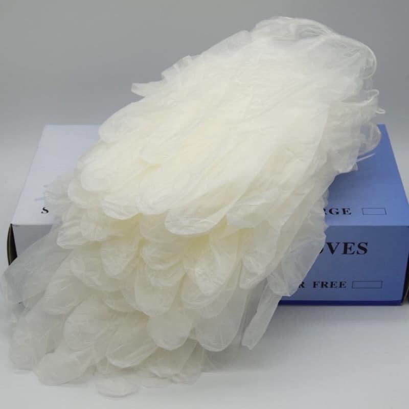 Găng tay không bột,hộp 50 cái, size S, màu trắng trong suốt