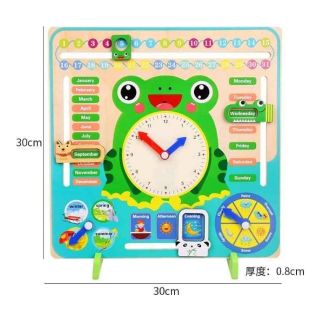 Đồ chơi dạy bé cách xem giờ bằng gỗ