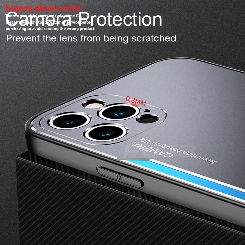 Ốp Điện Thoại Kim Loại Nhôm Nhám Chống Sốc Cho Realme V5 X7 X7 Pro Q2 Pro Q2i Realme 2 Pro X XT X2