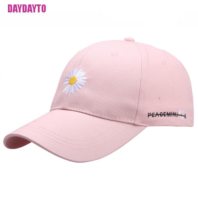 Mũ Lưỡi Trai Thêu Hình Hoa Cúc Dành Cho Nữ