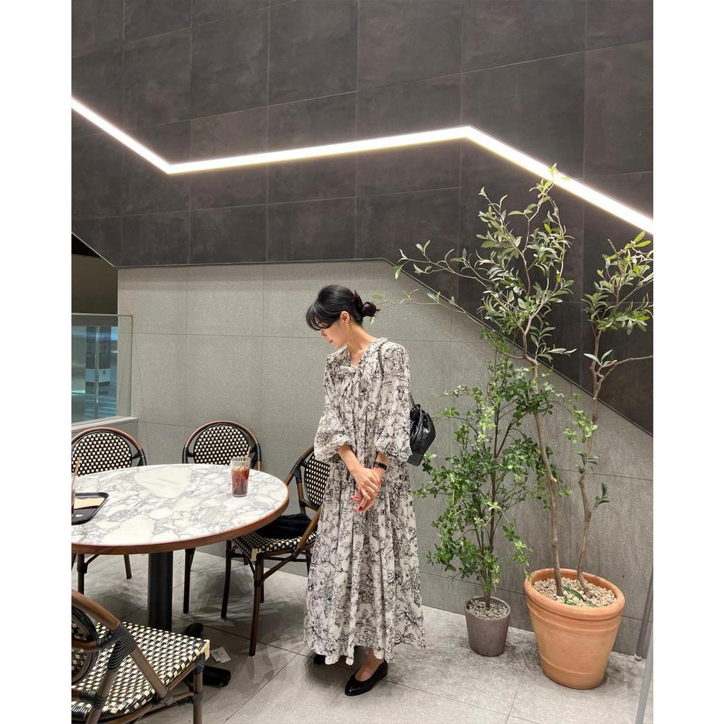 Đầm Hoa Dáng Dài Rộng Cột Dây Thời Trang Sành Điệu 61263