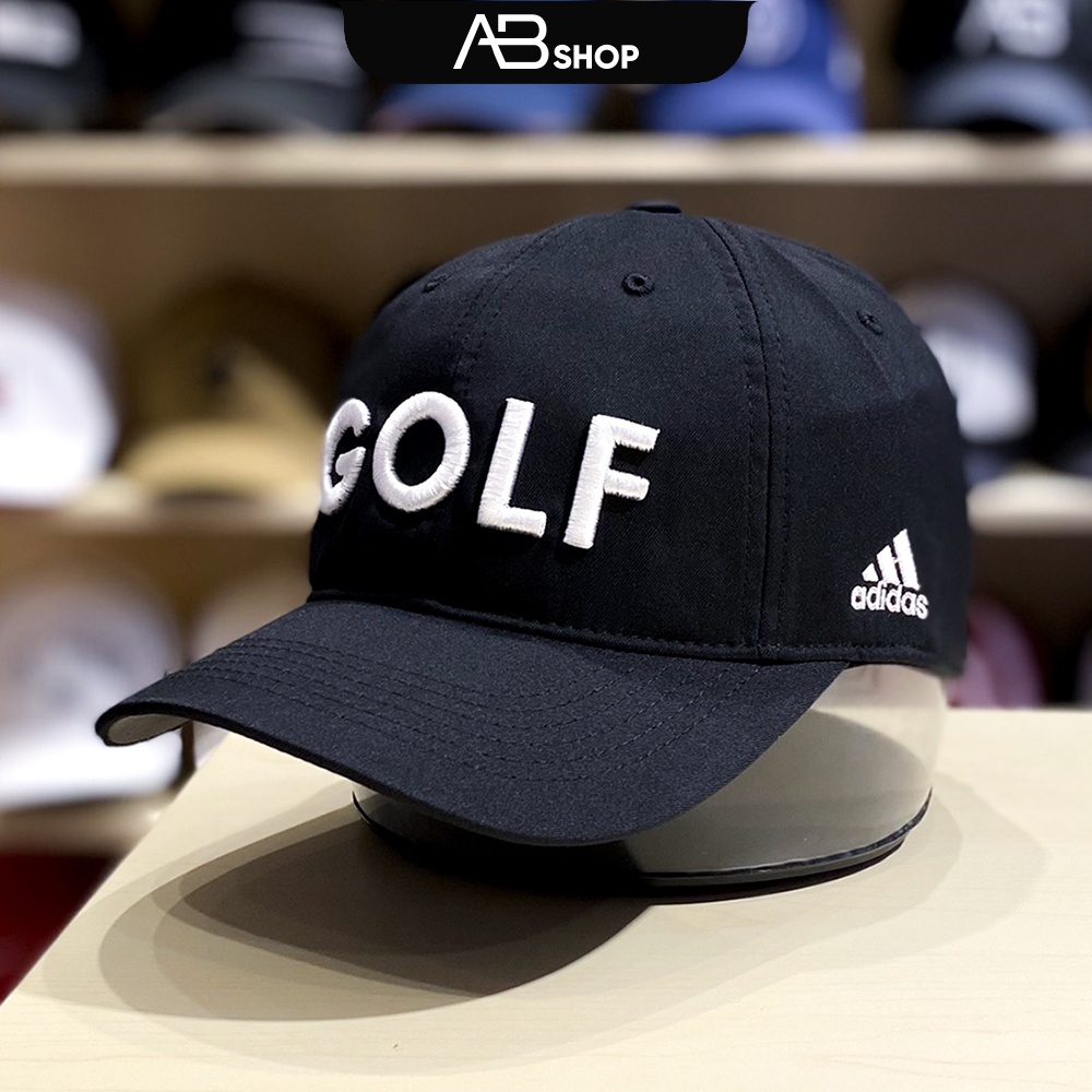 Mũ Lưỡi Trai Adidas Nam Cao Cấp Nón Golf Thể Thao Đen Chữ Trắng AB-30202