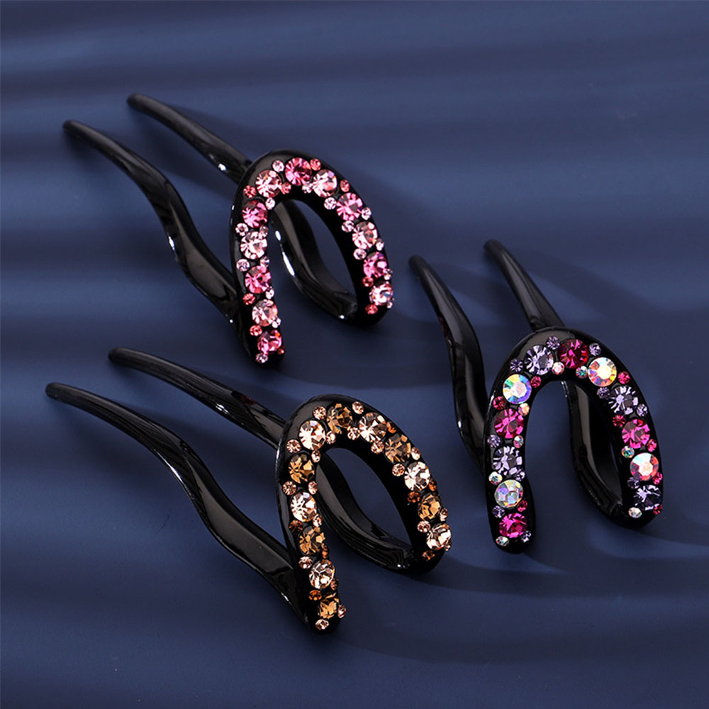 Trâm Cài Tóc Chữ U Thiết Kế Đơn Giản Nhiều Màu Cho Nữ