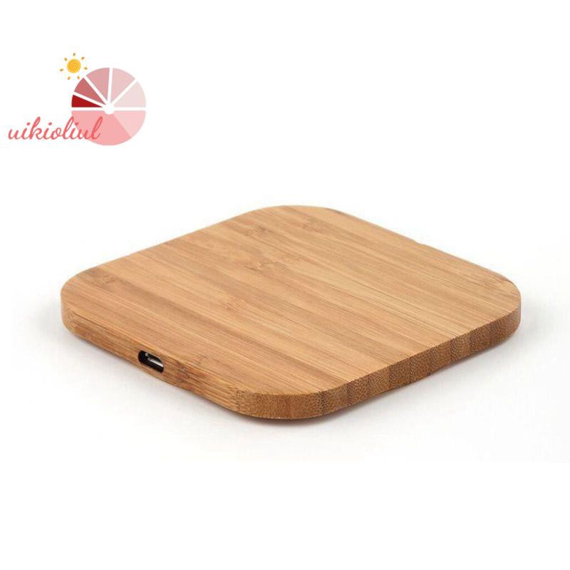 Portable Qi Wireless Charger Charging Slim Wood Pad For iPhone 8/iPhone 8 Plus/iPhone X Smart Phone Wireless Charger Pad For Samsung S7