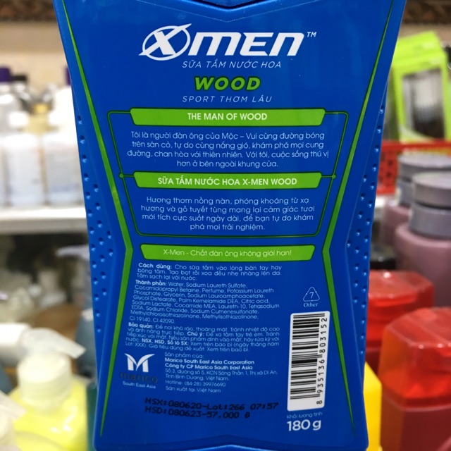 Sữa tắm nước hoa X-Men Wood 180g